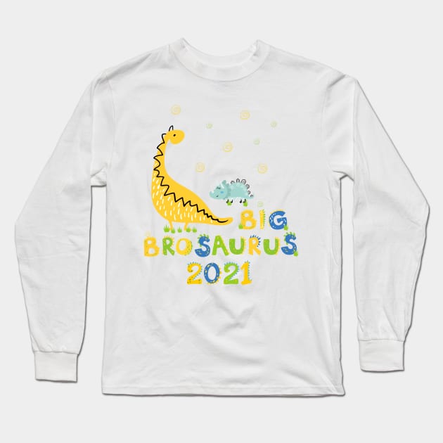 Promoted to Big brother 2021 announcing pregnancy Dinosaur Long Sleeve T-Shirt by alpmedia